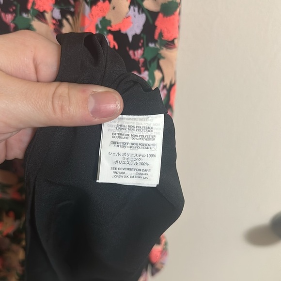 New J Crew Mercantile Ruched-waist Dress in Neon Floral Multi Sz 6 J4454 - Picture 7 of 7